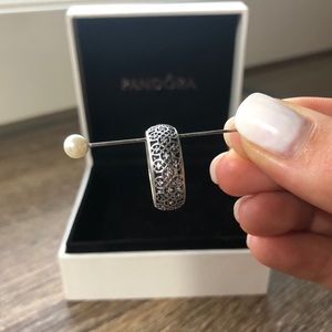 Pandora silver intricate lace ring